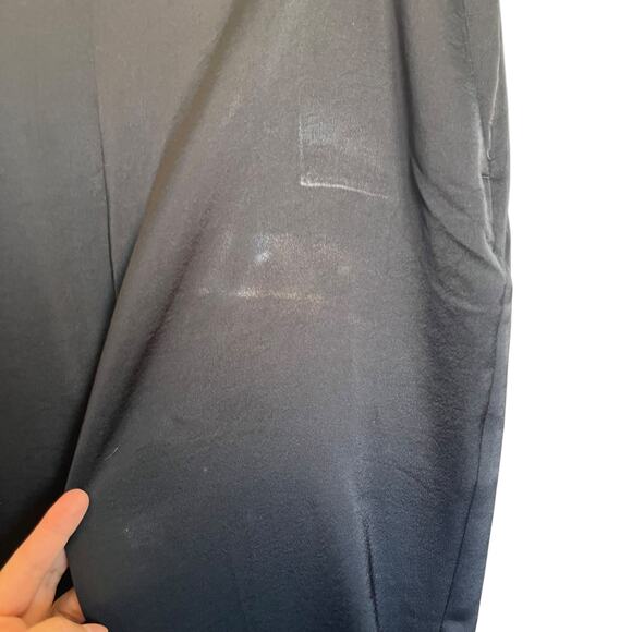 Chico's Modern Tailored Satin Classic Pants Black Trousers Office Goth Size 16R - Picture 9 of 12